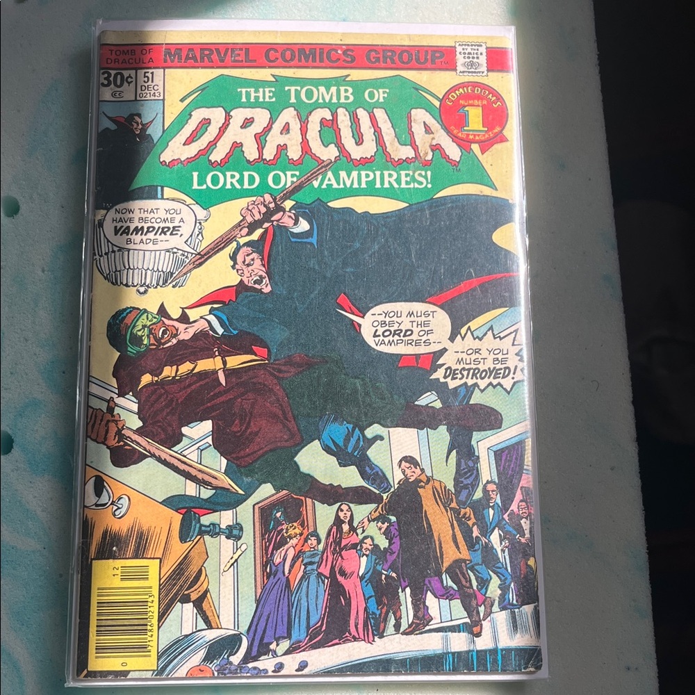 Marvel The Tomb of Dracula Comic - Red, Green, Yellow